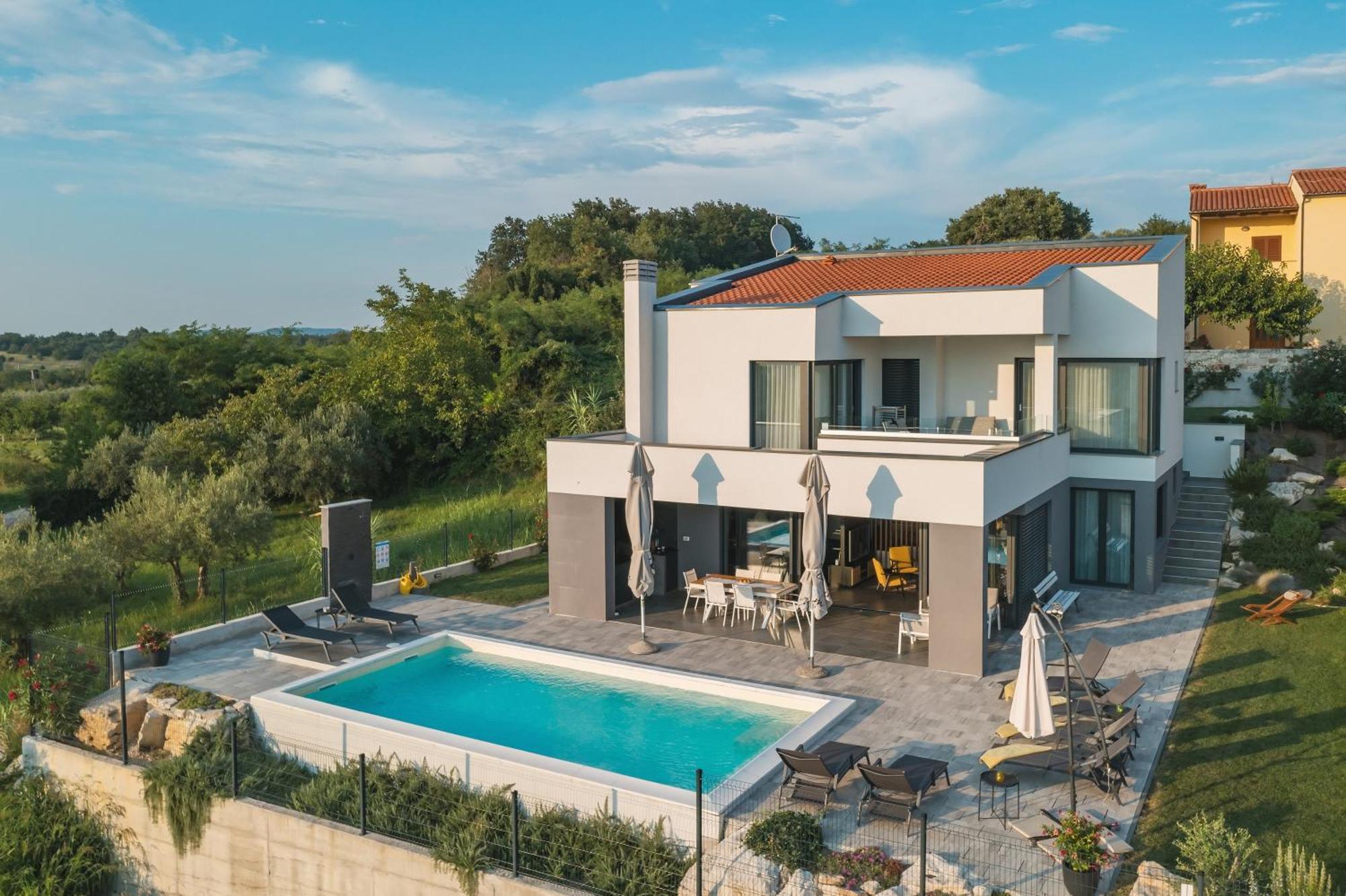 Villa Boiky - Private Pool And Amazing Sea View, Istria Materada Ngoại thất bức ảnh