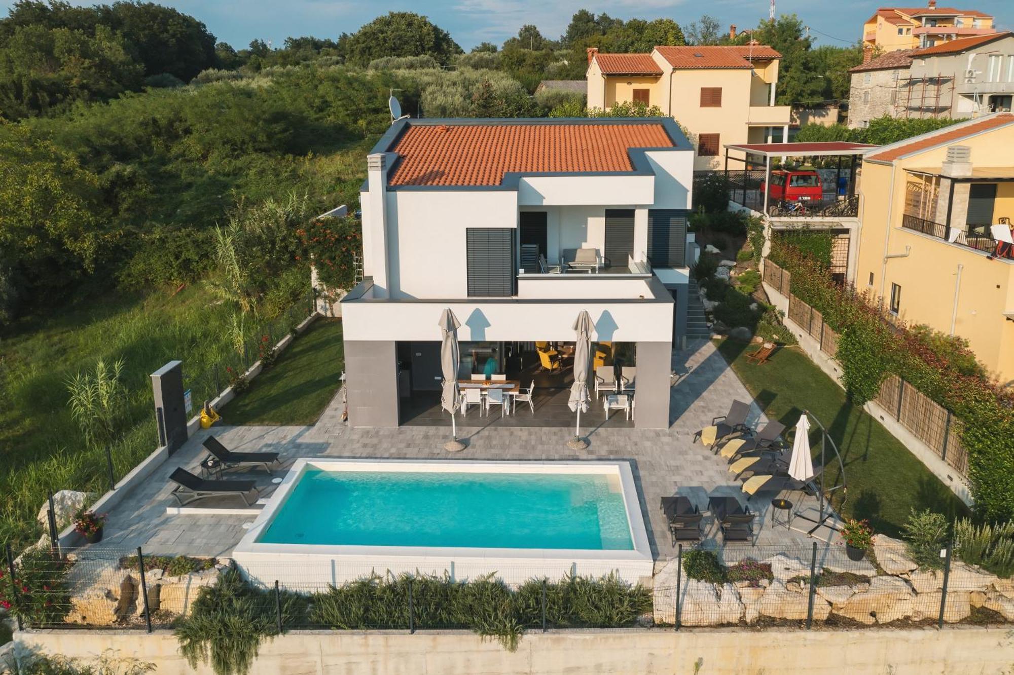 Villa Boiky - Private Pool And Amazing Sea View, Istria Materada Ngoại thất bức ảnh