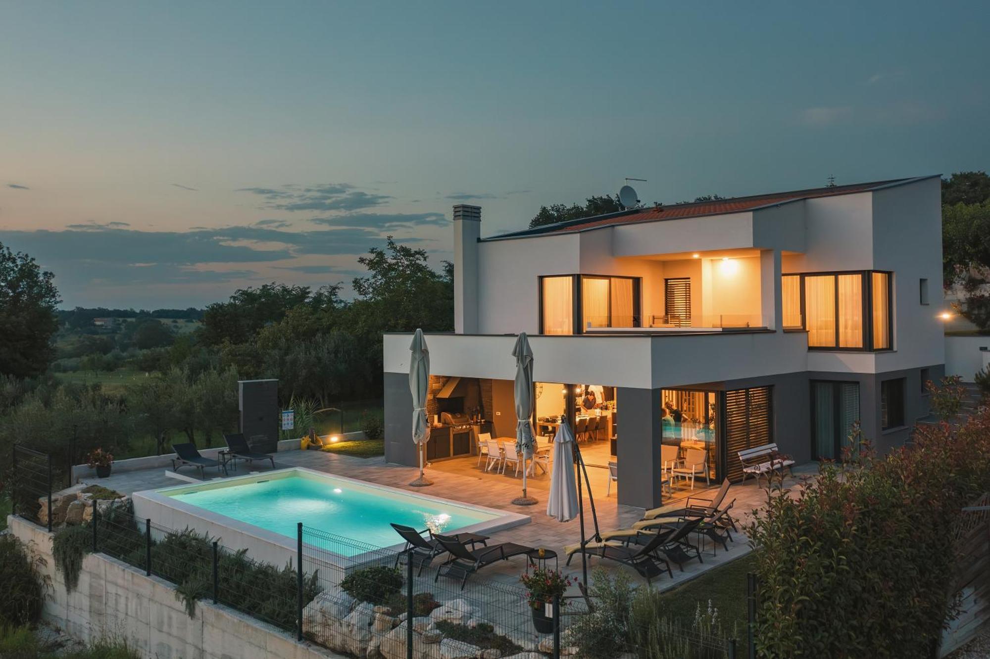 Villa Boiky - Private Pool And Amazing Sea View, Istria Materada Ngoại thất bức ảnh