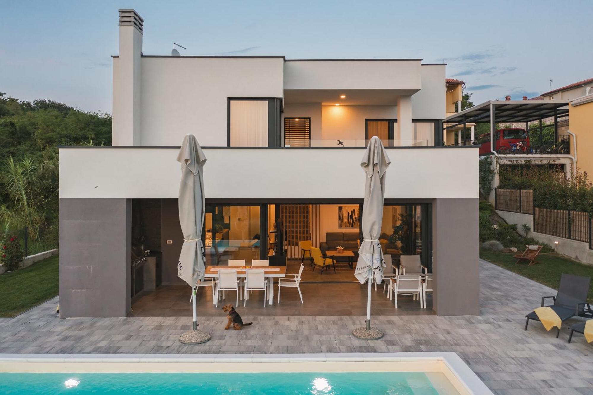Villa Boiky - Private Pool And Amazing Sea View, Istria Materada Ngoại thất bức ảnh