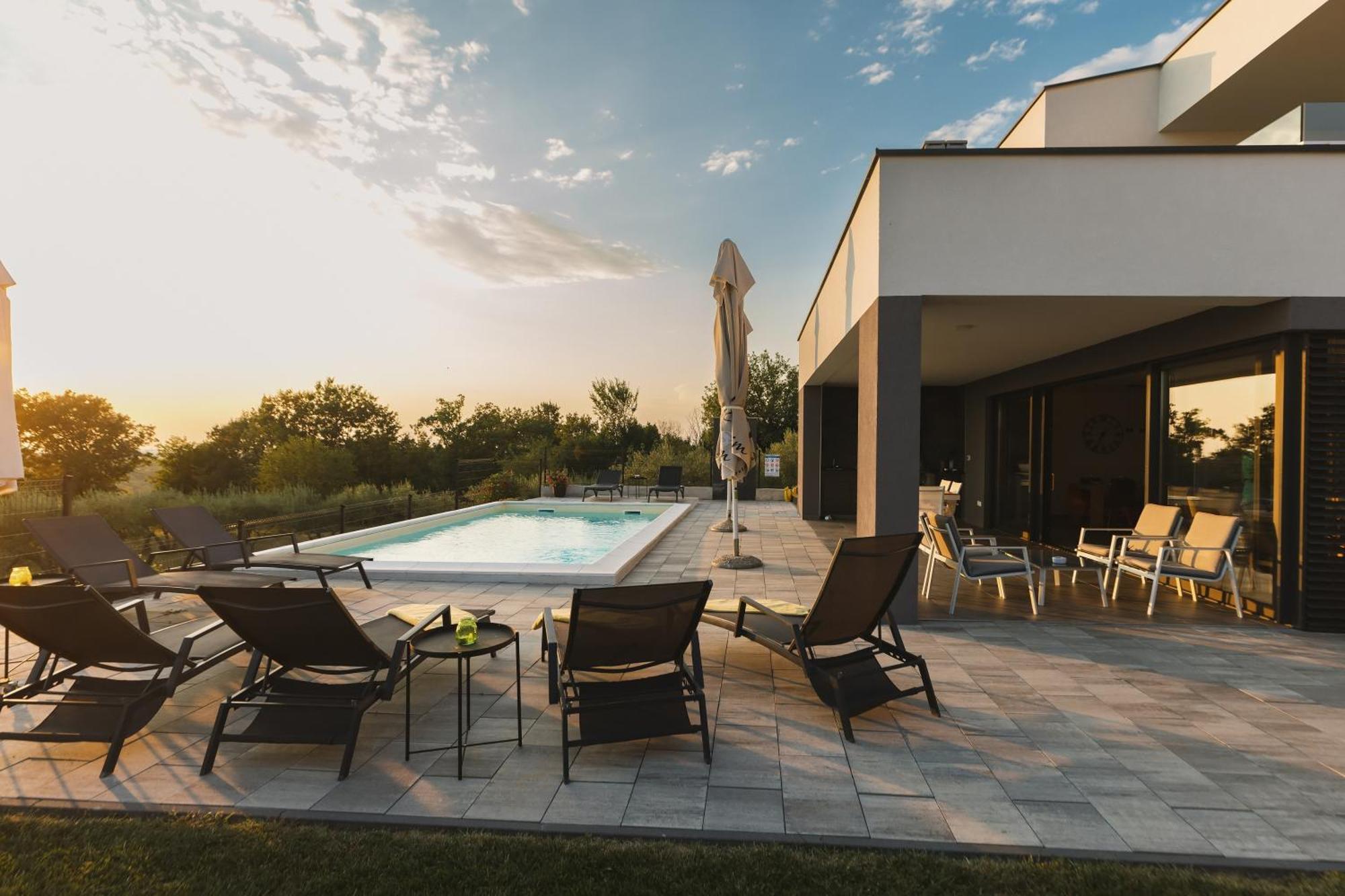 Villa Boiky - Private Pool And Amazing Sea View, Istria Materada Ngoại thất bức ảnh