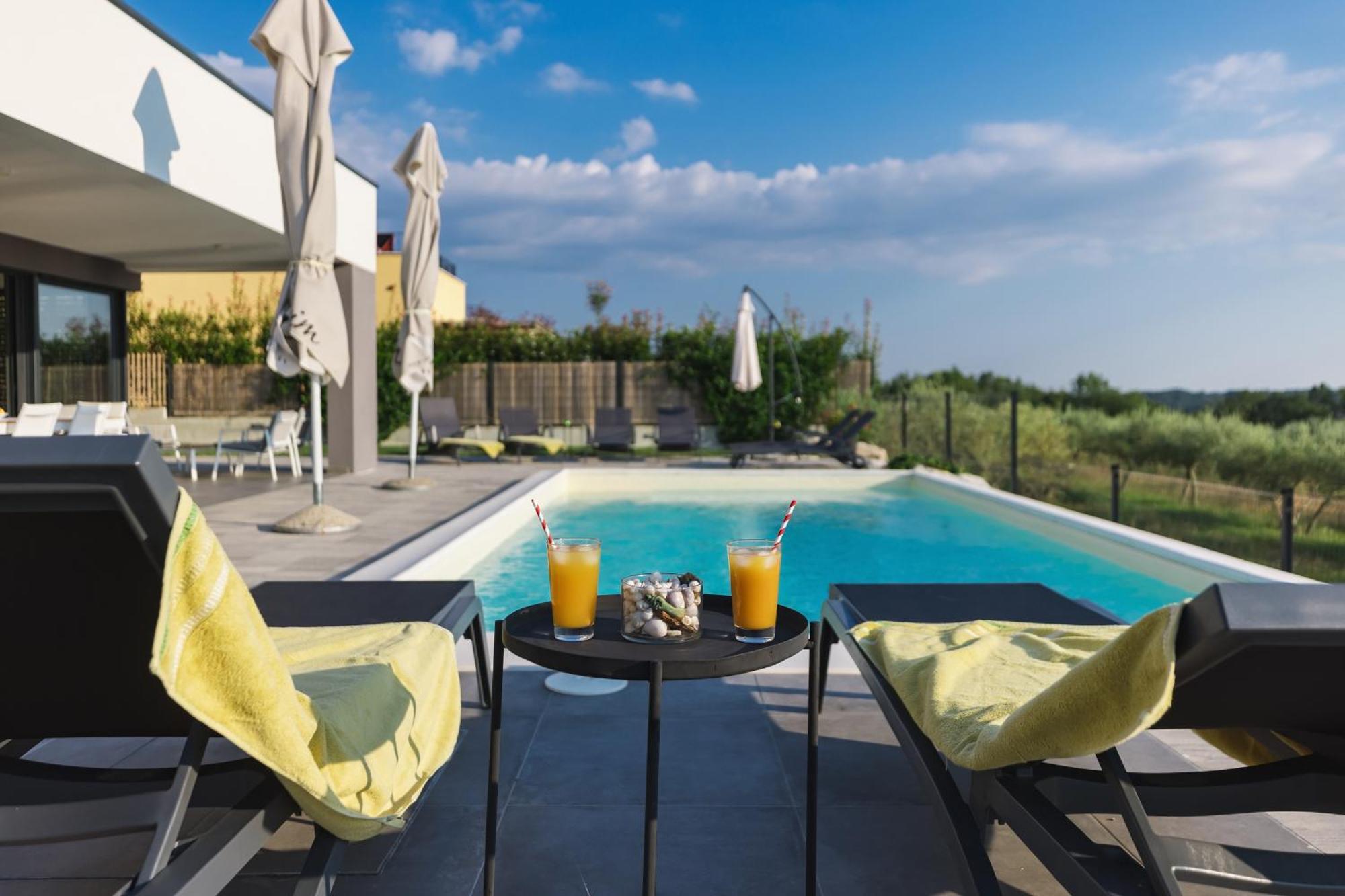 Villa Boiky - Private Pool And Amazing Sea View, Istria Materada Ngoại thất bức ảnh